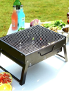 Portable Charcoal BBQ Grill, Small Folding Barbecue Grill with Handles, Compact Outdoor Cooker for Camping, Picnic, Garden, Terrace, Travel - Image 7